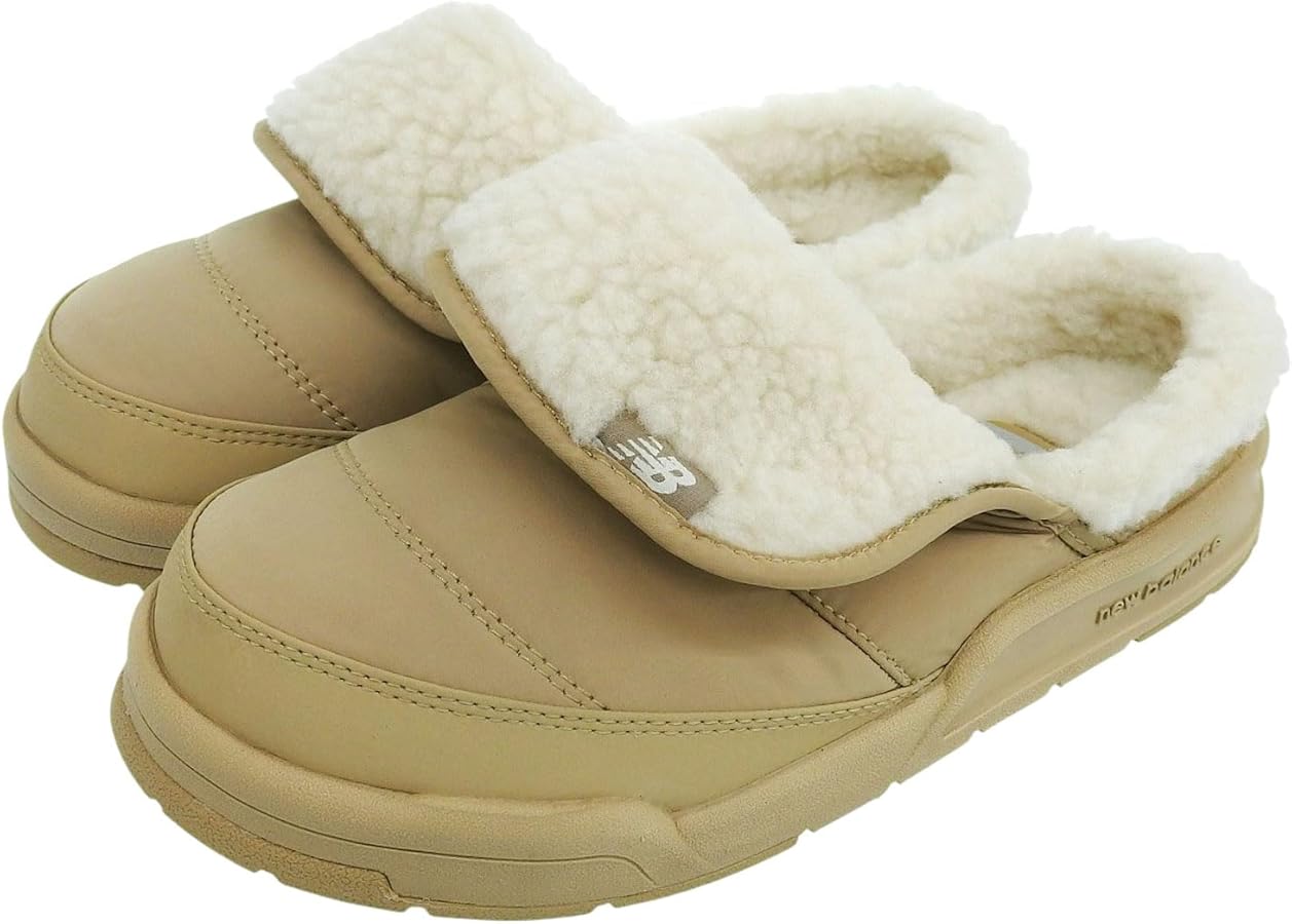 Amazon | [ニューバランス] サンダル ボア レディース 冬用 ベージュ