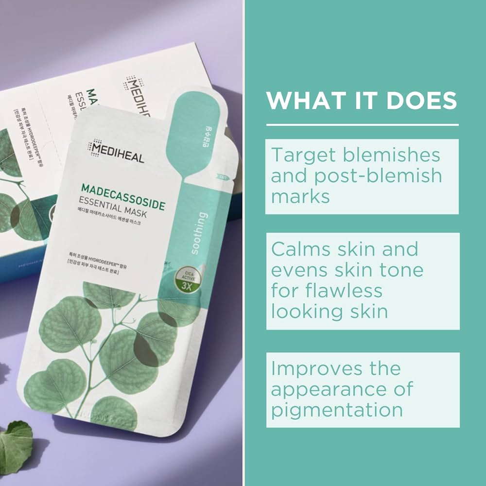Amazon.com : Mediheal Best Korean Sheet Mask - Madecassoside