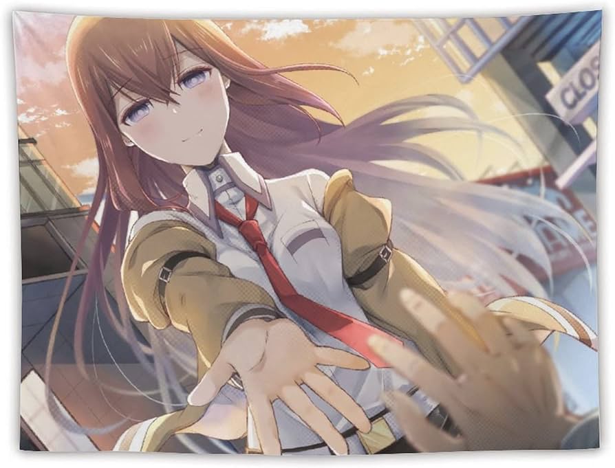 Amazon.co.jp: タペストリー 可愛い キャラクター柄 STEINS GATE 牧瀬