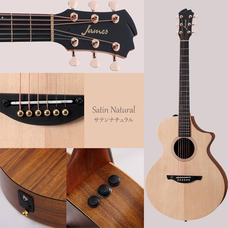 Amazon | James J-300CII シースルーホワイト エレアコ 生音エフェクト