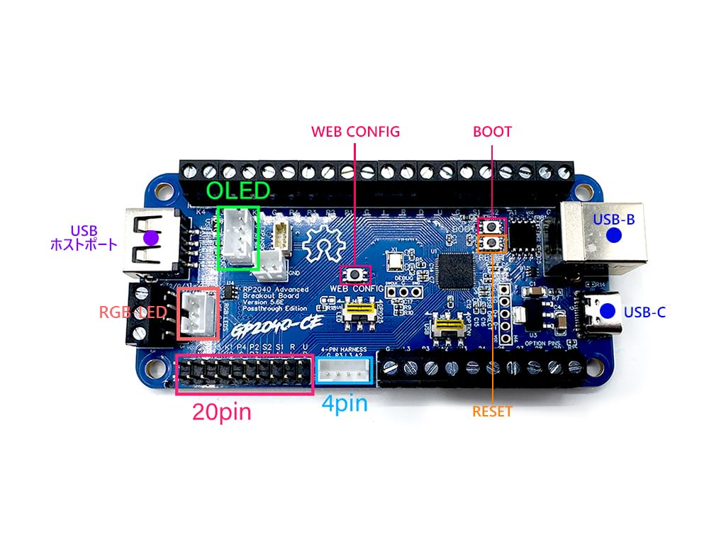 Amazon.co.jp: GP2040-CE V5.6E ファイティングボード アーケード