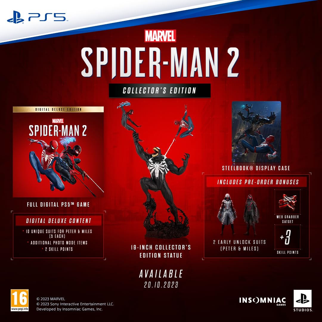 Amazon.com: Sony Marvel: Spider-Man 2 - Collector Edition (PS5