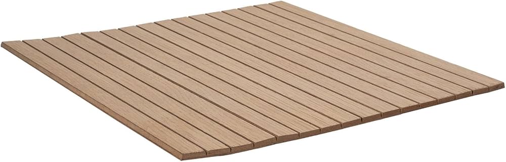 4ft x 4ft Unfinished White Oak Veneer Flexible Tambour Wall Panel