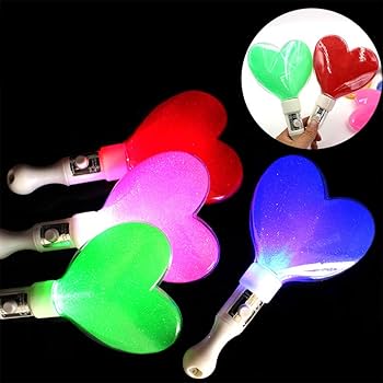 Amazon.co.jp: Artibetter ペンライト キラキラ ハート ライブ 応援