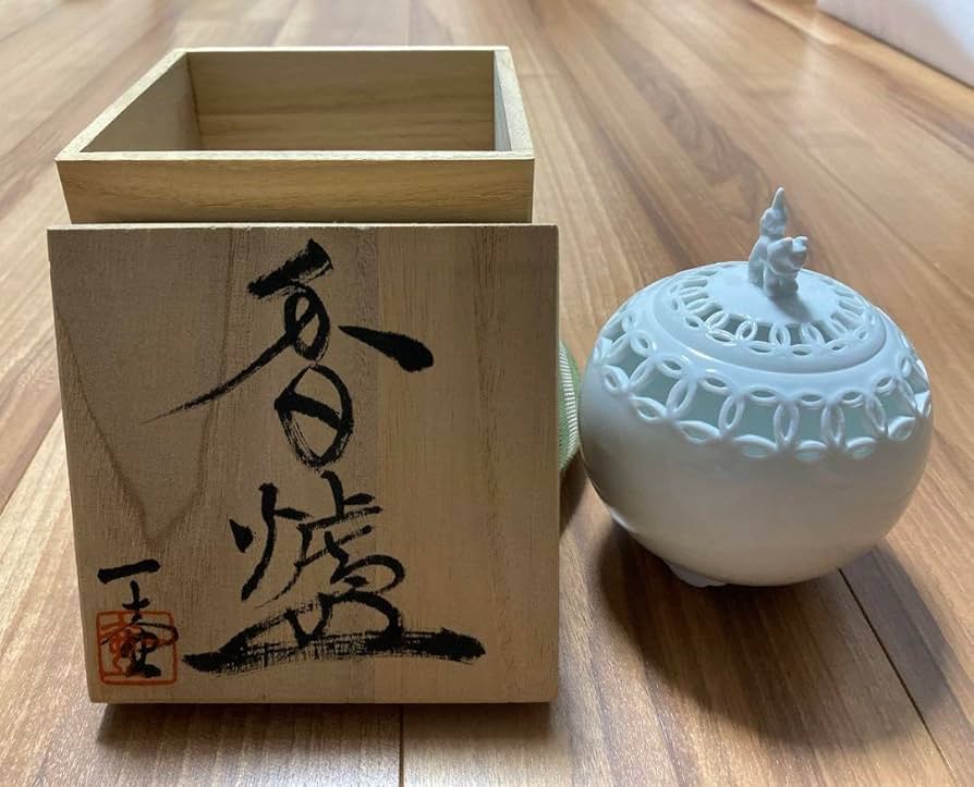 Amazon.co.jp: 杉原一壺 有田焼 美術陶芸 陶器 香炉 蓋付き : ホーム