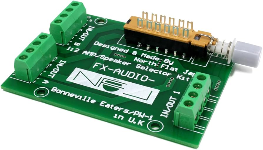 Amazon.co.jp: 自作組立式 1：2アンプ/スピーカーセレクターキット