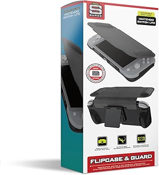 Amazon.com: Surge Nintendo Switch Lite Flip Cover Case - Grey