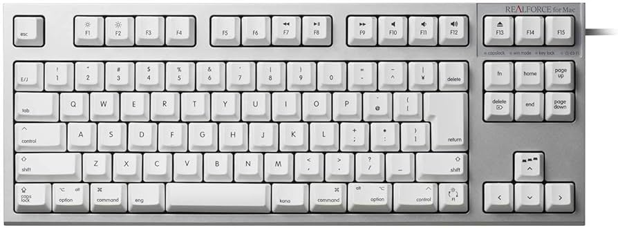 Amazon.co.jp: R2TLSA-JP3M-WH(シルバー/白) REALFORCE TKL for Mac