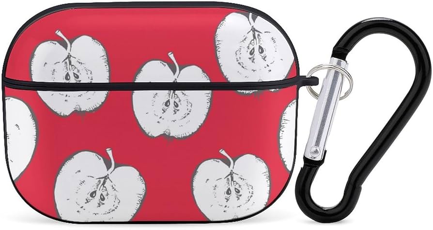 Amazon | りんご 赤い 果物 AirPods Pro2 ケース 2022年9月発売 シロ
