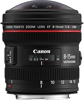 Amazon.com : Canon EF 8-15mm f/4L Fisheye USM Ultra-Wide Zoom Lens