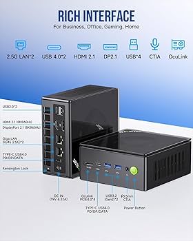 Amazon.com: GMKtec Gaming Mini PC K8 Plus AMD Ryzen 7 8845HS(8C