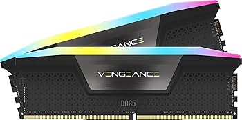 CORSAIR VENGEANCE RGB DDR5 RAM 16GB (2x8GB) 5200MHz CL40 Intel XMP