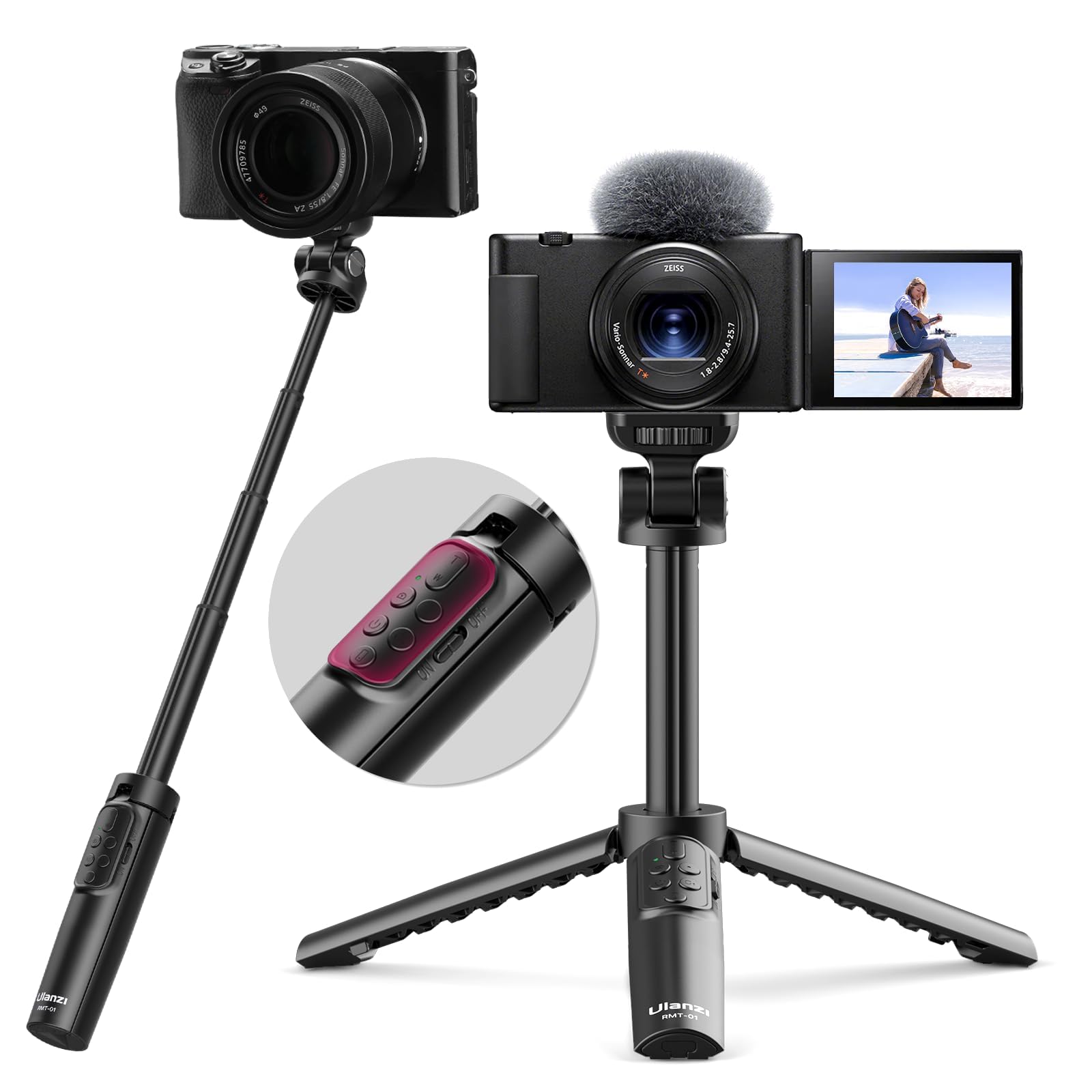 Amazon.com : ULANZI RMT-01 Wireless Shooting Grip & Tripod for