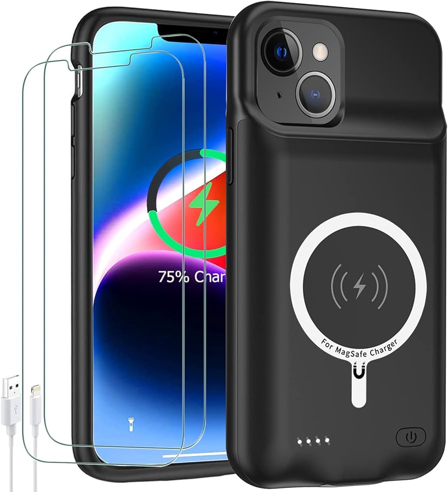 Amazon.com: Battery Case for iPhone 14 Plus,Upgraded 10800mAh High