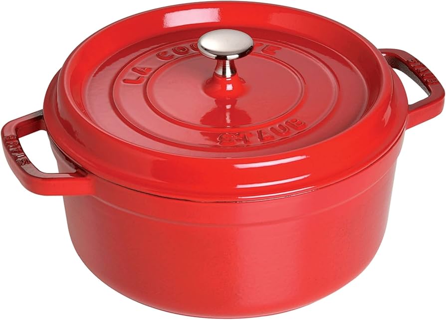 Amazon.co.jp: Staub 鋳鉄製 5.5-qt ラウンド ココット 5.5クォート