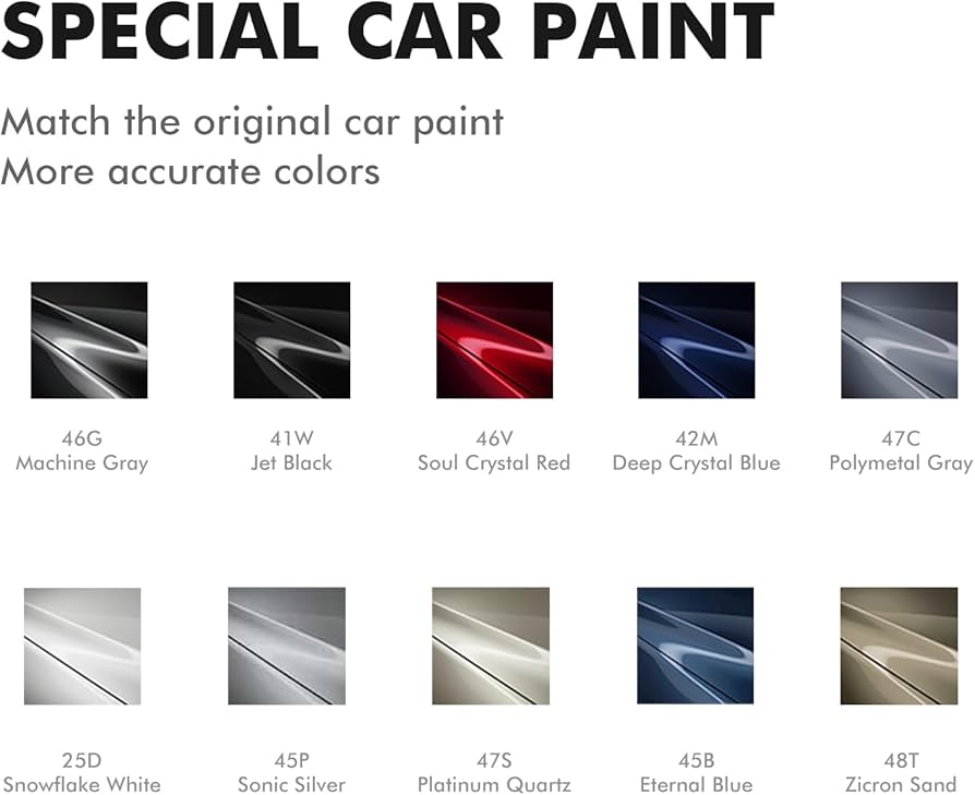 Amazon.com: Edantas 47S Platinum Quartz Touch Up Paint for Mazda