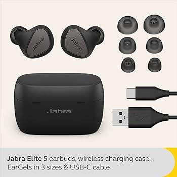 Jabra Elite 5 True Wireless in Ear Bluetooth Earbuds with Active