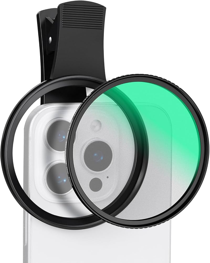 Amazon | K&F CONCEPT スマホレンズ 1/4ブラックミストフィルター+