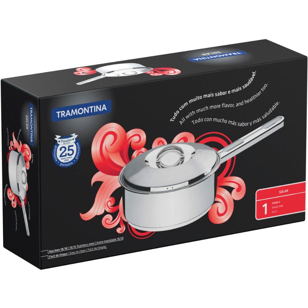 Amazon｜トラモンティーナ ソラール 片手鍋 (ソースパン) 16cm 18-10