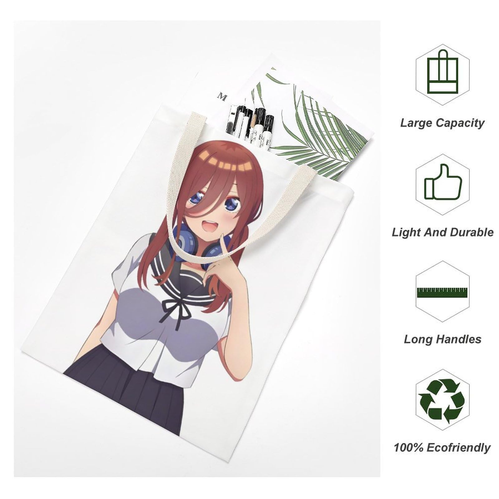 Amazon.co.jp: 五等分の花嫁 中野三玖 トートバッグ キャンバス 大容量