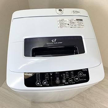 Amazon.co.jp: ハイアール 4.2kg 全自動洗濯機 ブラックHaier JW-K42H