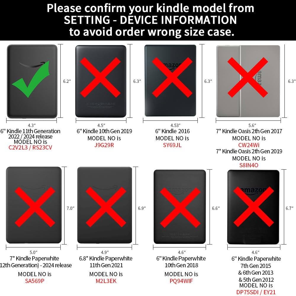 Amazon.com: Case for New Kindle (2024/2022 Release) with Hand