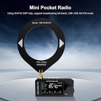 Amazon.co.jp: AMNVOLT V4 ATS MINI ラジオ IPS スクリーン Si4732 DSP