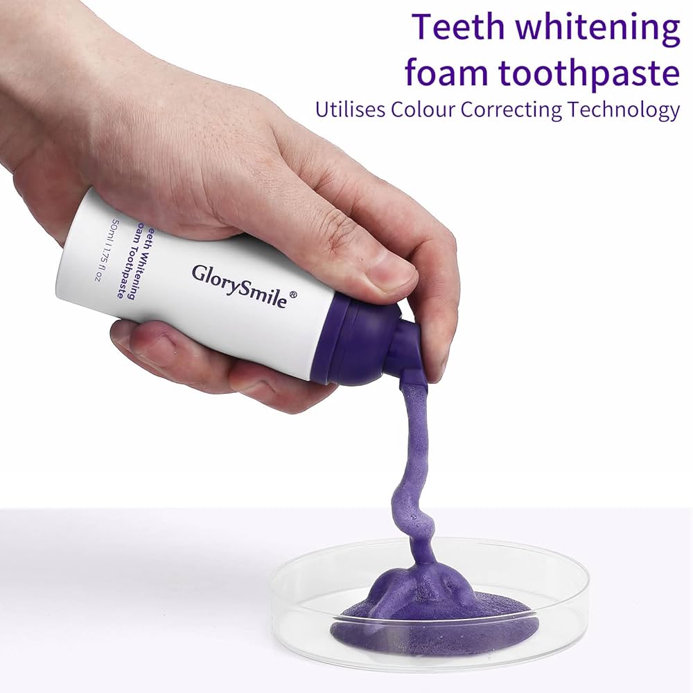 Amazon.com: GlorySmile Purple Teeth Whitening Foam, Dental Color