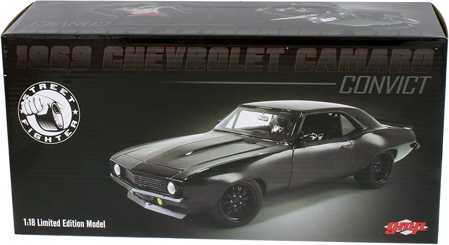 Amazon | GMP 1969 シボレー カマロ - コンヴィクト ブラック 18935B