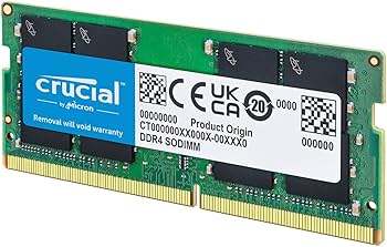 Crucial 32GB DDR4 RAM 3200MHz (PC4-25600), Downclockable to 2933
