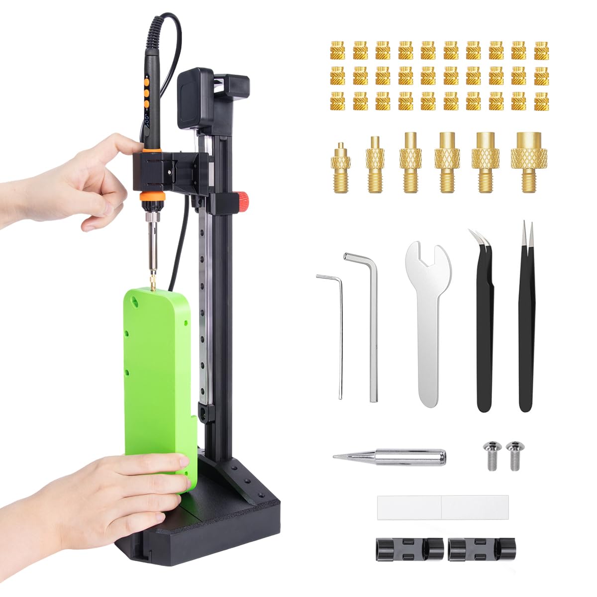 Amazon.com: Vertical Heat Set Insert Press Tool | 90W Soldering
