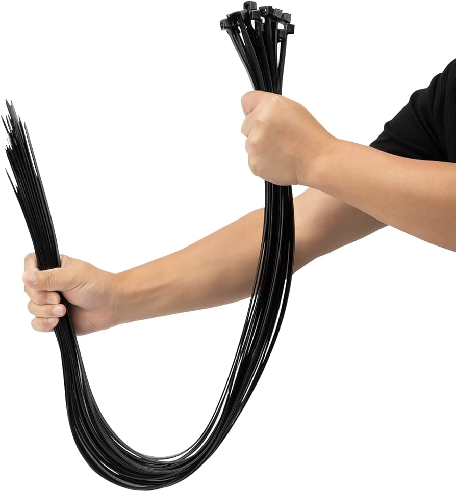 Amazon.com: XINGO 48 inch Black Zip Ties Heavy Duty 25 PCS, 200