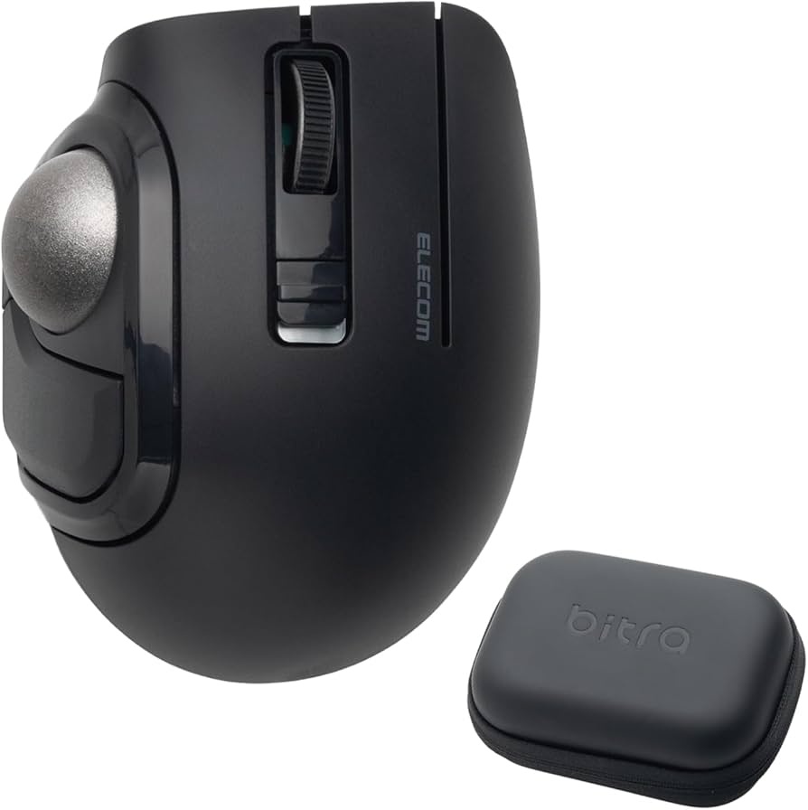 Amazon.co.jp: エレコム トラックボールマウス bitra 静音 親指操作