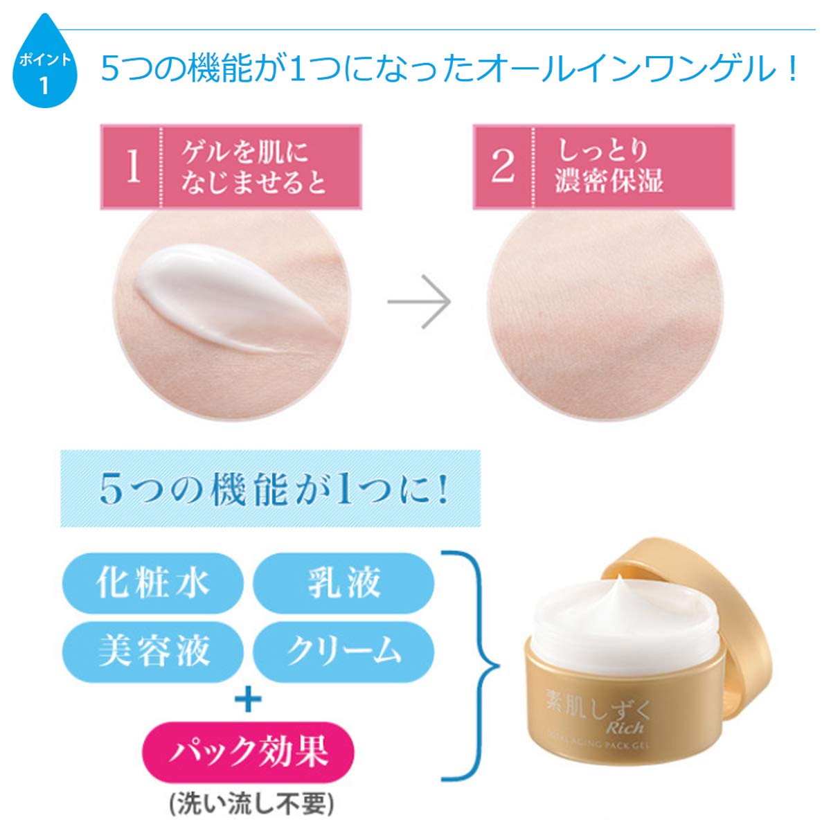 Amazon.co.jp: 素肌しずくゲル Sa 200g 【 医薬部外品 】 化粧水 美容