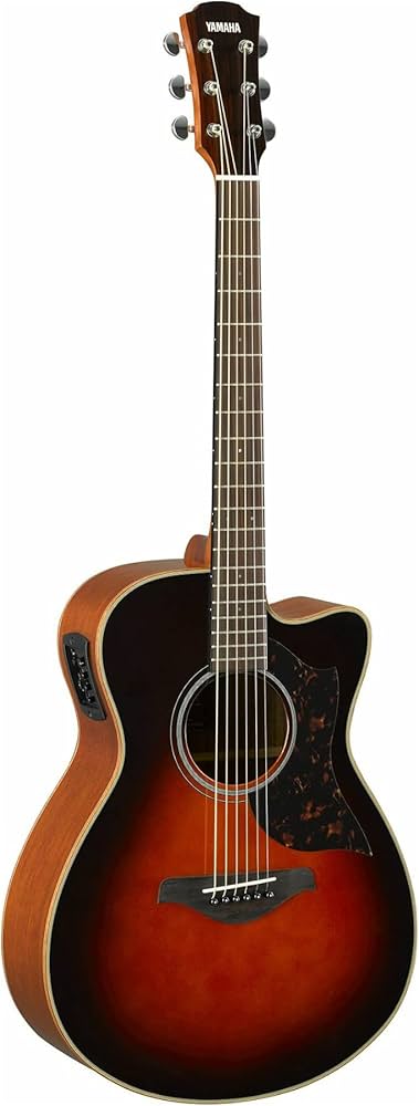 Amazon.com: Yamaha A-Series AC1M Acoustic-Electric Guitar, Tobacco