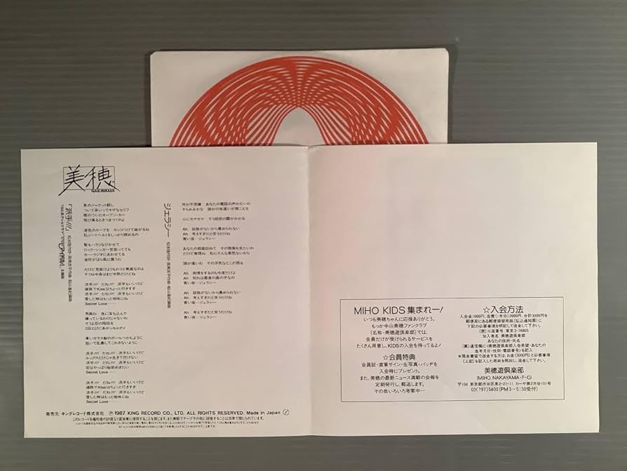 Amazon.co.jp: シングル盤EP中山美穂派手!!!ジェラシー両面作詞作曲