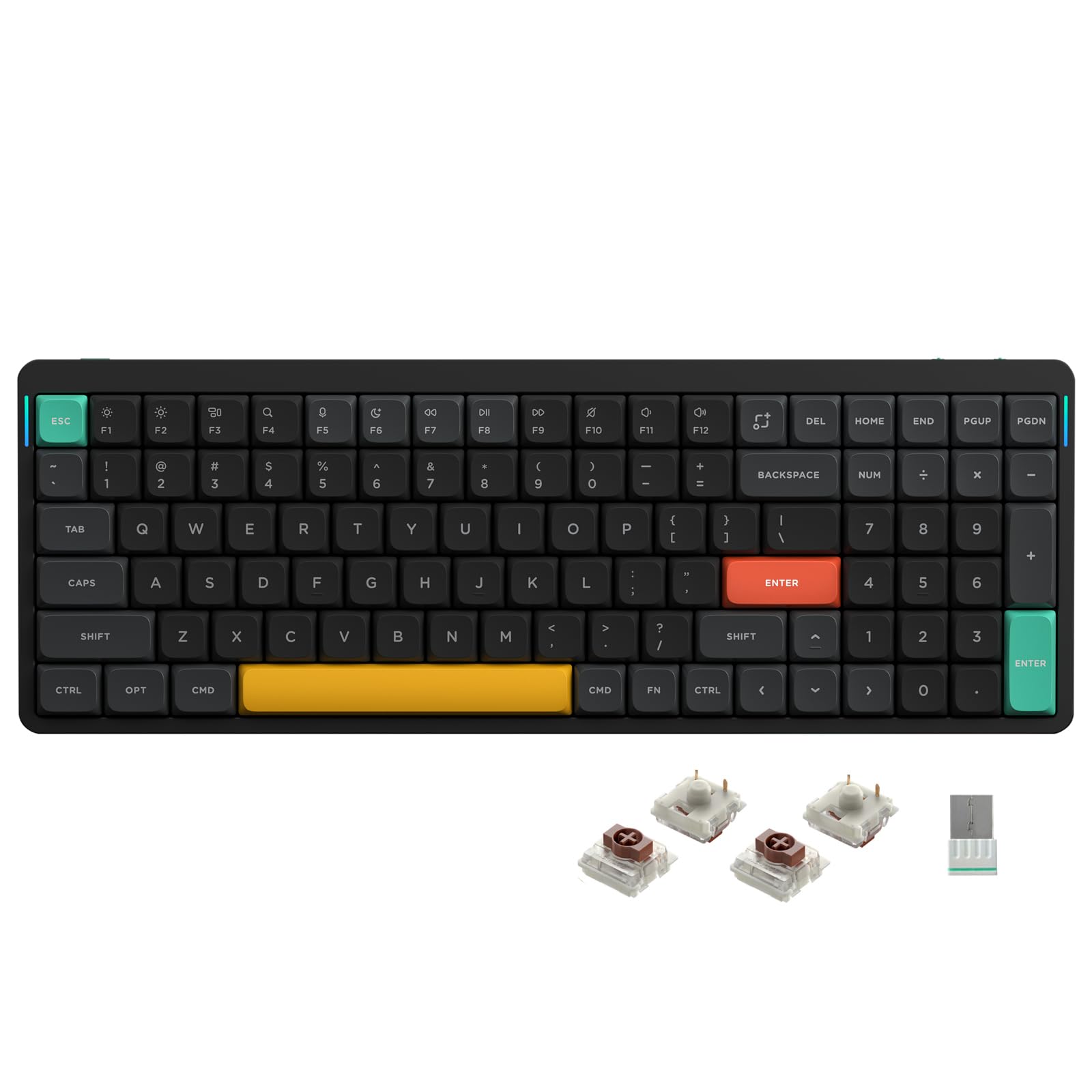 nuphy Air96 V2 Wireless Mechanical Keyboard,100 Keys RGB Backlit