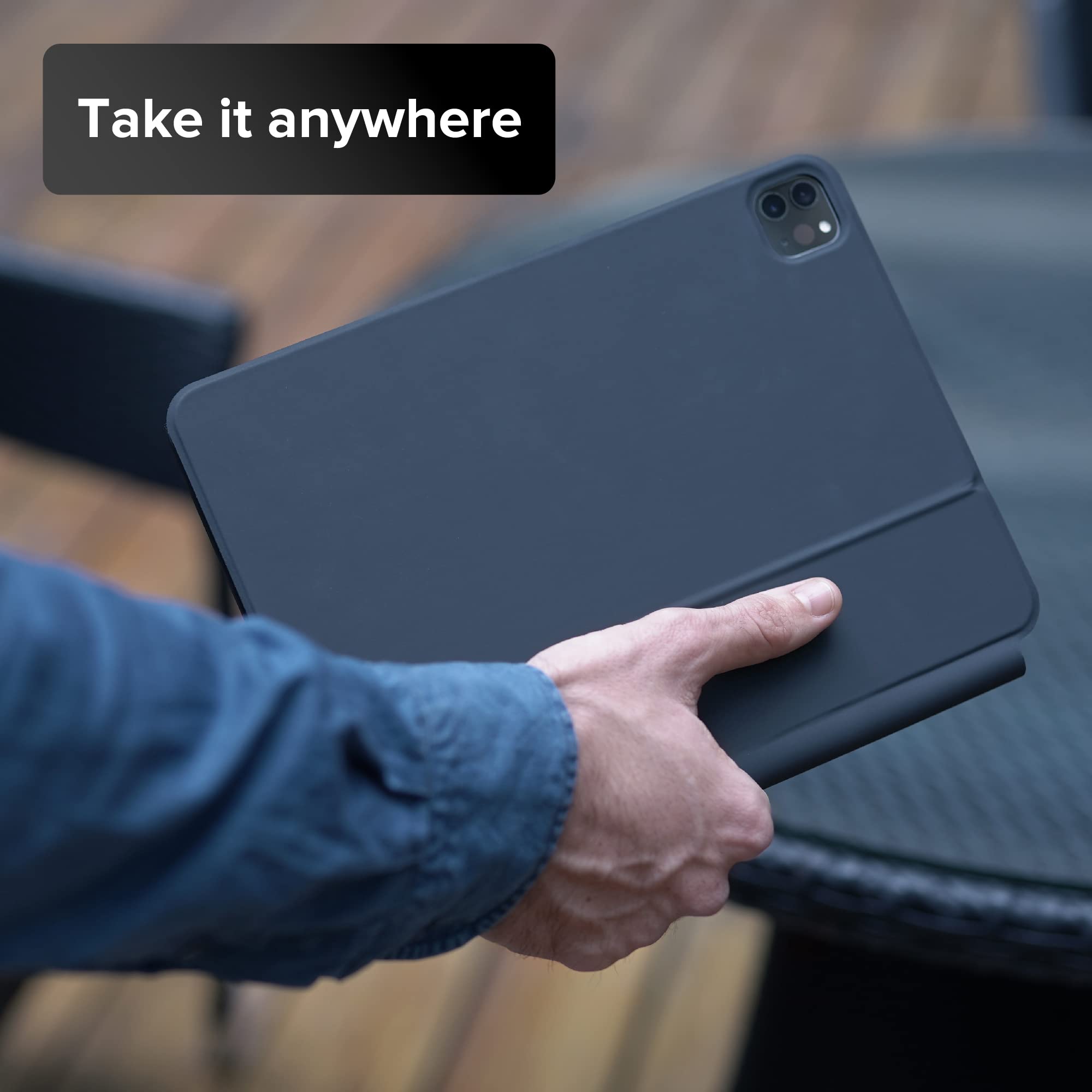 InUnion Magic Keyboard for iPad Pro 13-inch (M4) 2024, Easy-Set