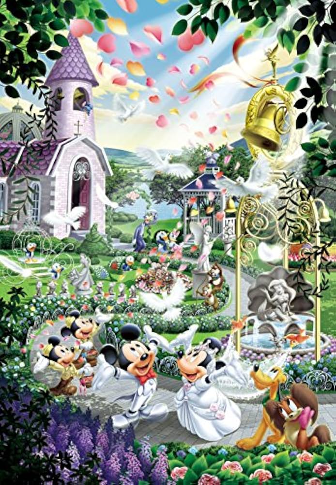 Amazon.co.jp: 1000ピース ジグソーパズル ディズニー ウェディング