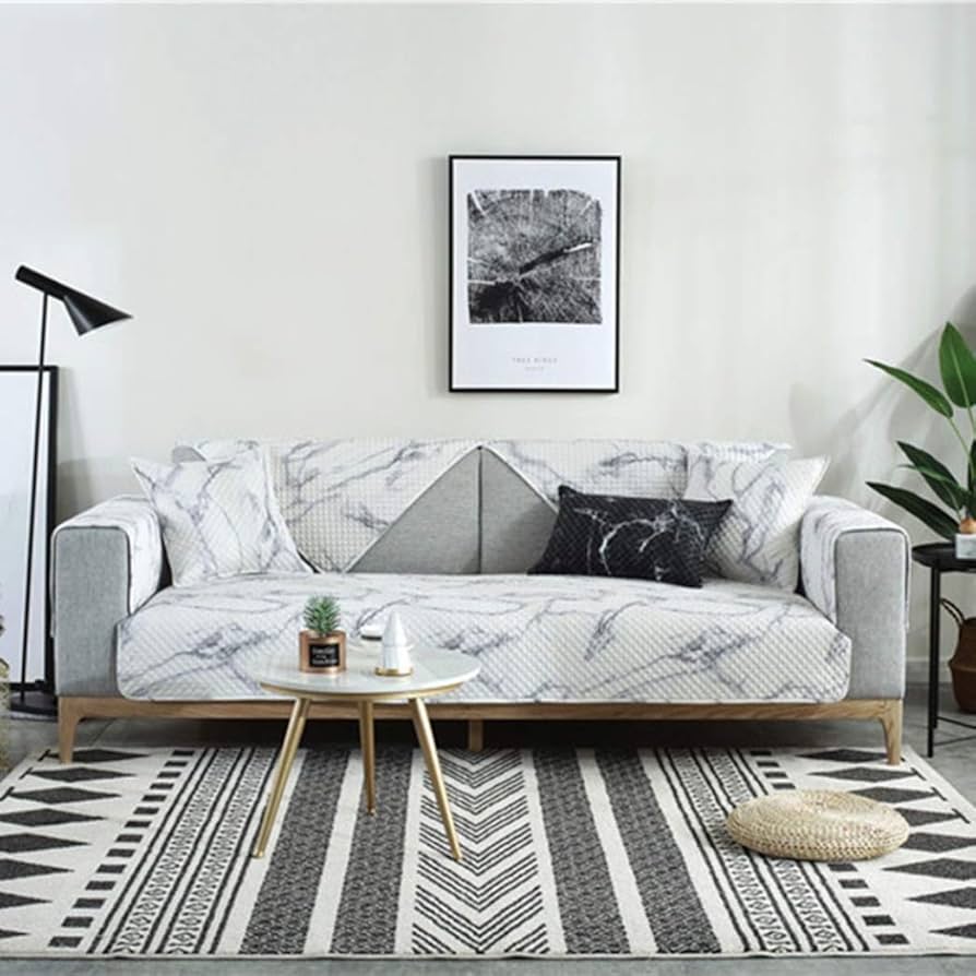 Amazon｜マルチカバー おしゃれ 大理石 カラー ソファーカバー カバー