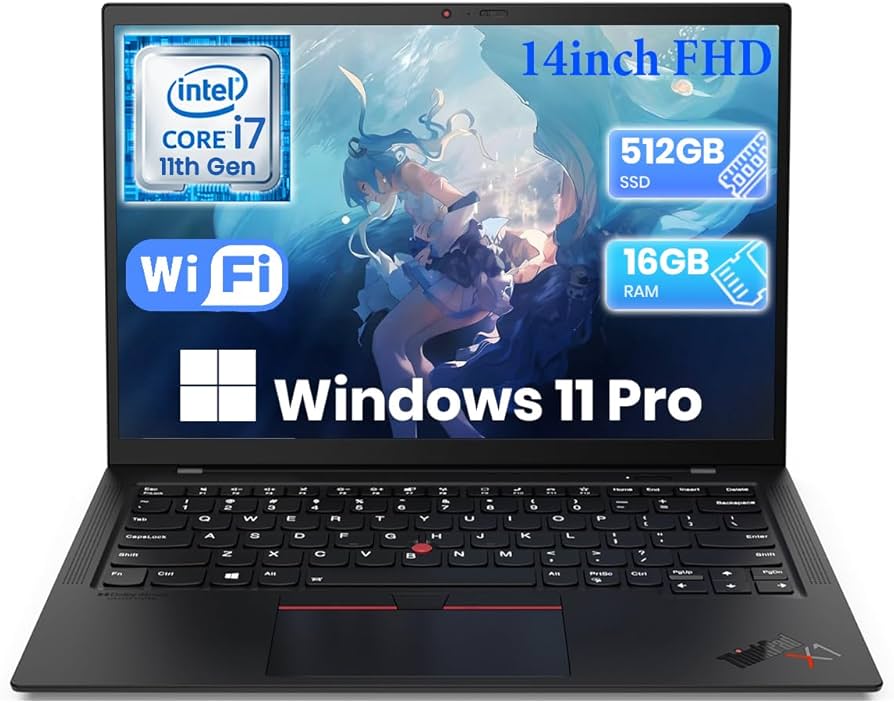 Amazon.com: Lenovo ThinkPad X1 Carbon 9th Gen Business Laptop, 14