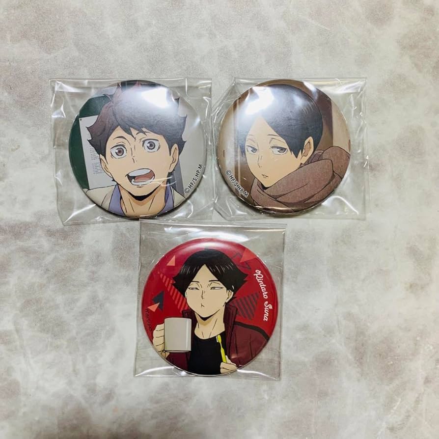 Amazon.co.jp: ハイキュー 国見英 及川徹 角名倫太郎 缶バッジセット
