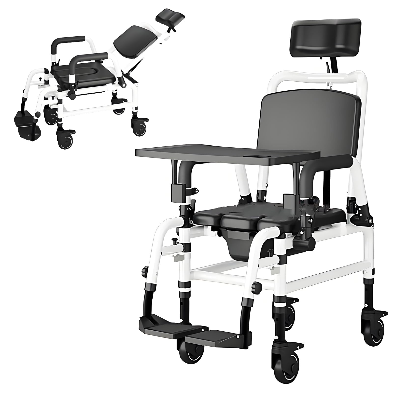 Amazon.co.jp: CARTMA入浴用車いす介護用車椅子 、軽量アルミ製 多機能