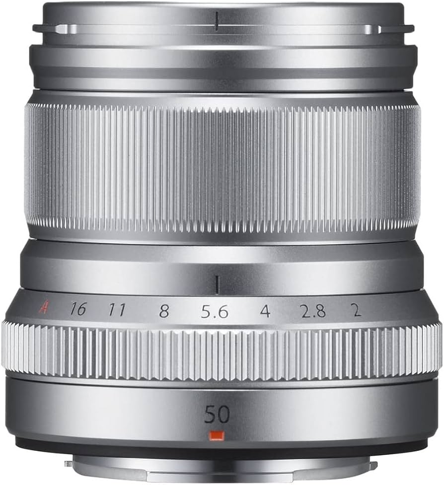 Amazon.com : Fujifilm XF50mmF2 R WR Lens - Silver : Electronics
