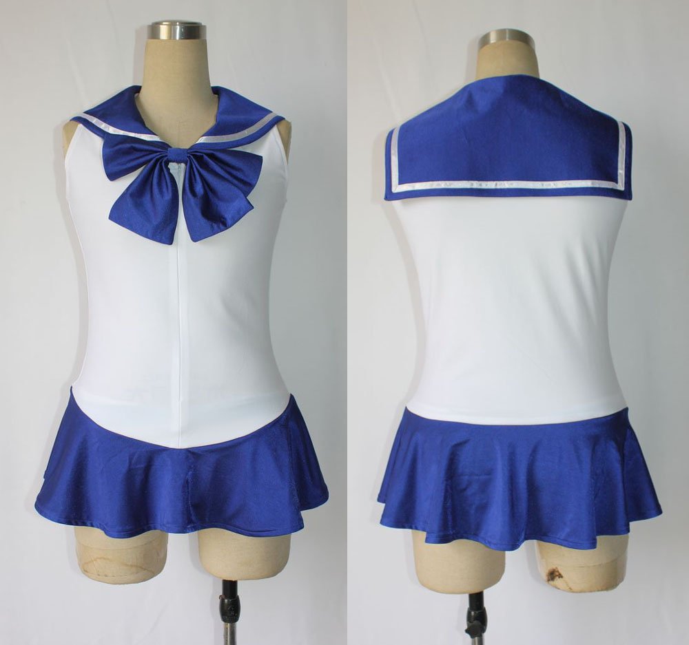 Amazon.co.jp: cos1028体操服 セーラーレオタード（しまぱん風