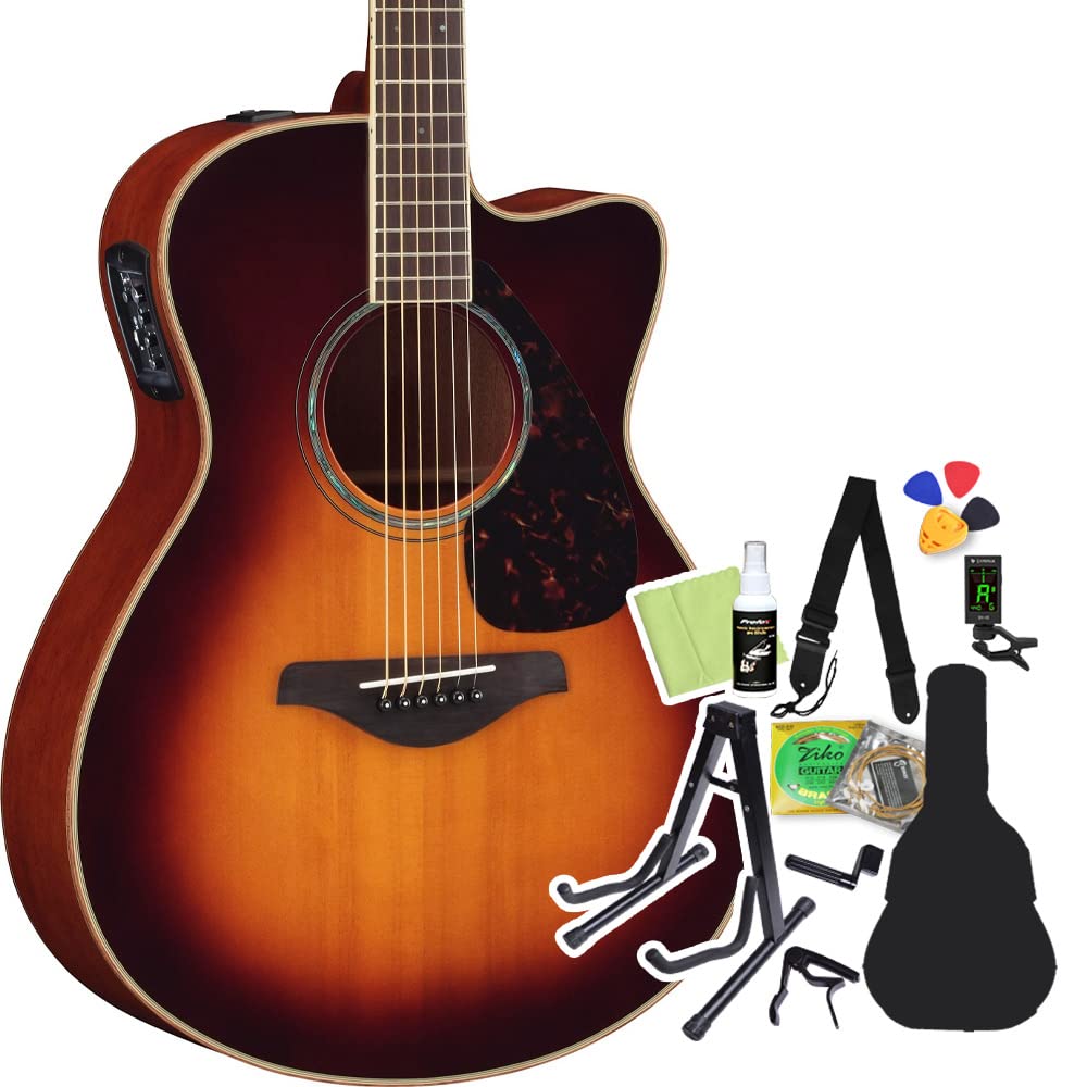 Amazon | YAMAHA FSX825C BS アコースティックギター初心者12点セット