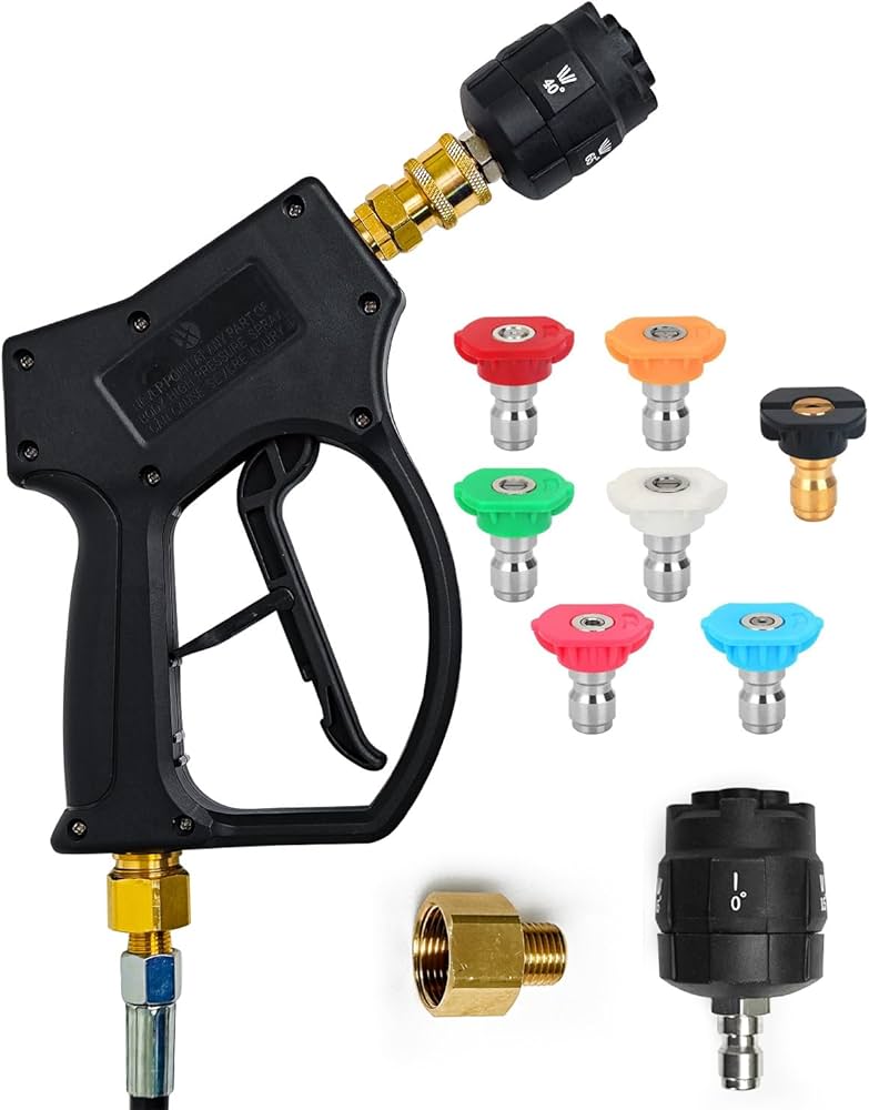 Amazon | 高圧洗浄機ショートガン 高圧洗浄ガン 高圧洗浄スプレーガン