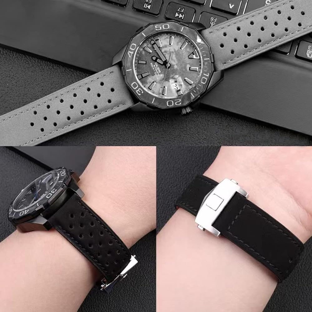 Amazon.co.jp: [HEYOZURY] 腕時計ベルト TAG HEUER ベルト 時計バンド