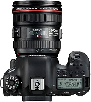 Canon Eos 6D Mark Ii With Ef 24-70Mm F/4L Is Usm Lens Kit, Black