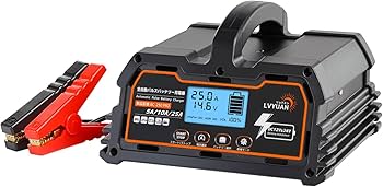 Amazon | リョクエン（LVYUAN）【正規品】 全自動パルスバッテリー充電